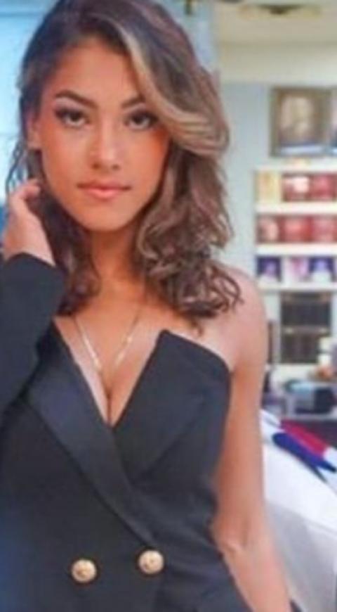 Jayne Rivera, tiktoker que posó junto al ataúd de su papá