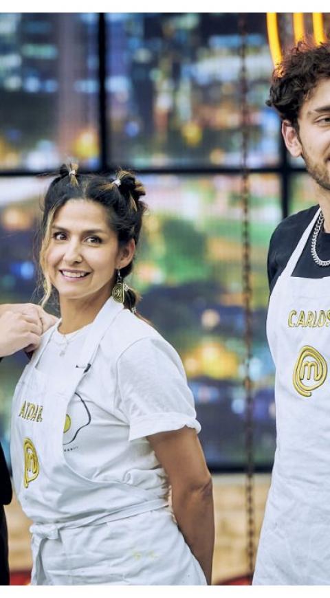 Aida Bossa y Carlos Báez en MasterChef