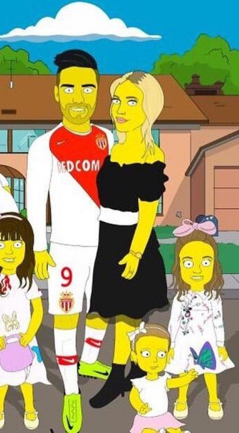 Falcao en los Simpson