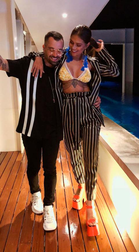 Greeicy Rendón y Mike Bahía