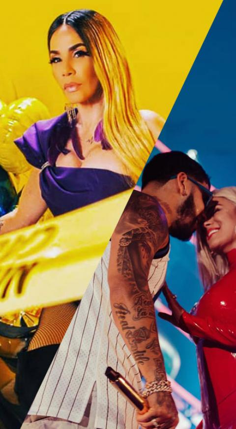 Karol G con Anuel AA y Ivy Queen