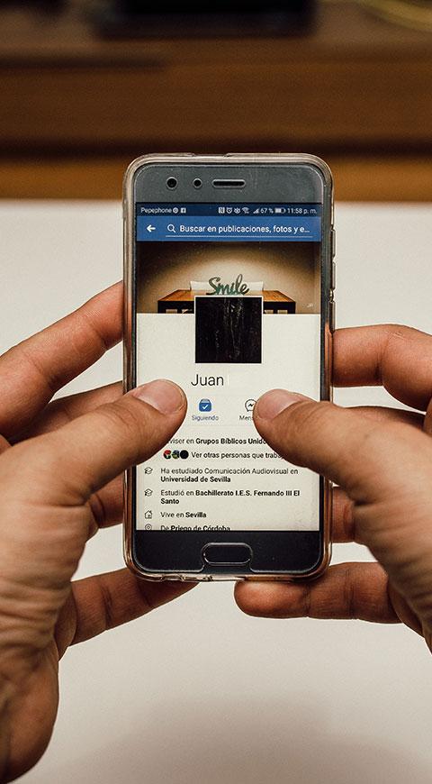 Facebook versión para móviles