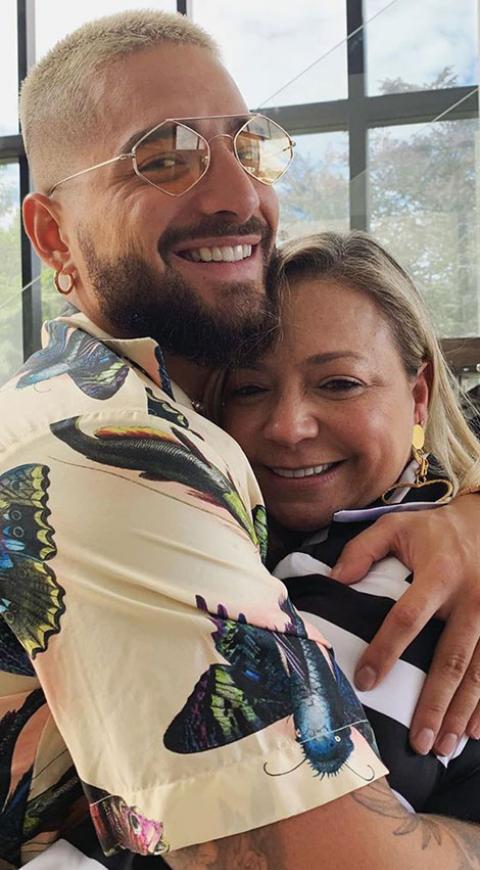 Maluma y su mamá