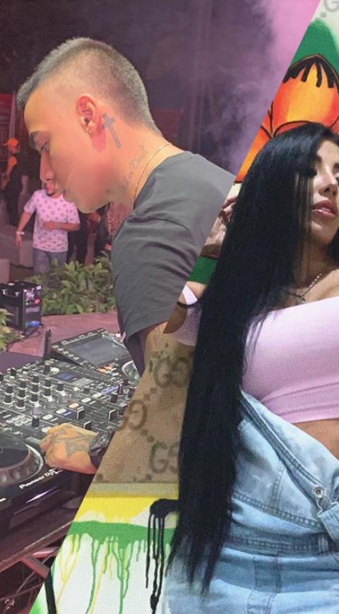 DJ Exotic y Marcela Reyes