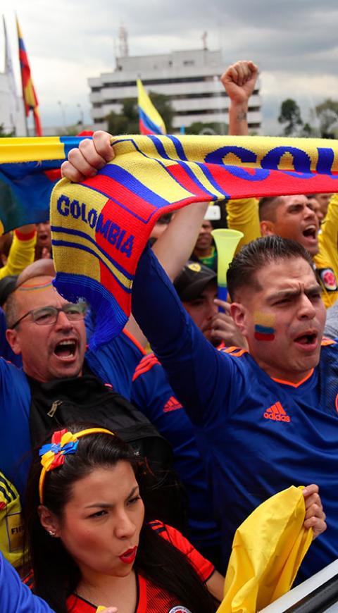 Hinchas de la Selección Colombia