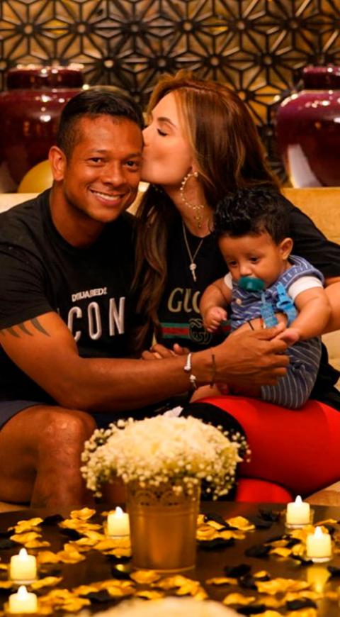 Fredy Guarín y Sara Uribe