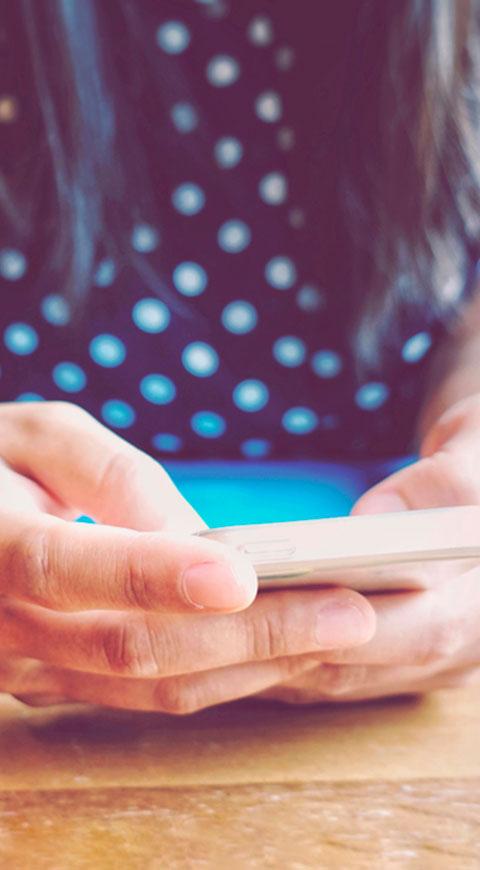 Usuaria de celular