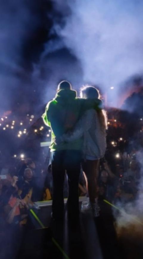 J Balvin y Karol G en Medellín