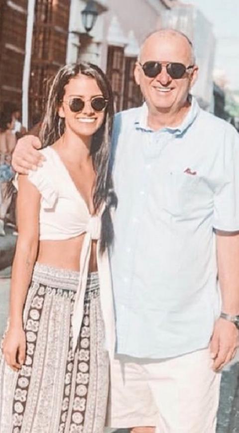 Jota Mario Valencia y su hija