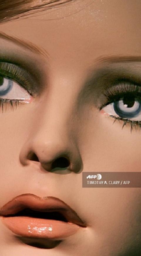 Maniquí inspirado en Twiggy