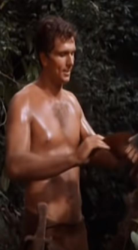 Ron Ely cuando interpretó a Tarzán