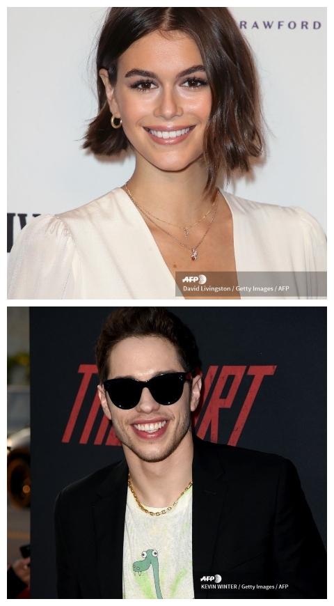 Kaia Gerber y Pete Davidson