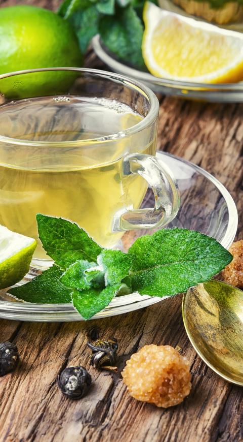 té de limón y bicarbonato