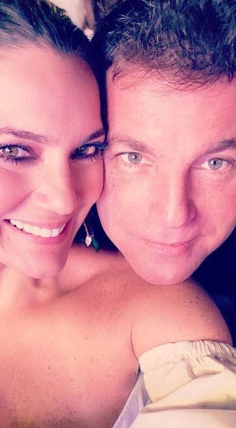 Jessica de la Peña y su esposo