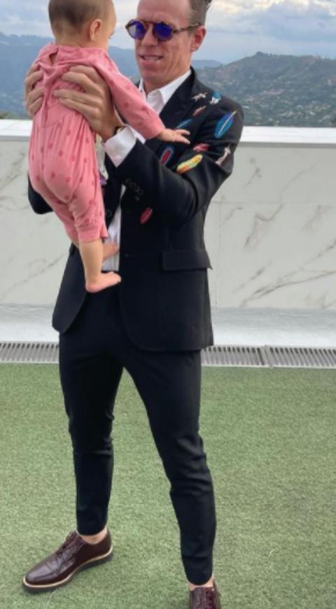 Rigoberto Urán y su hija