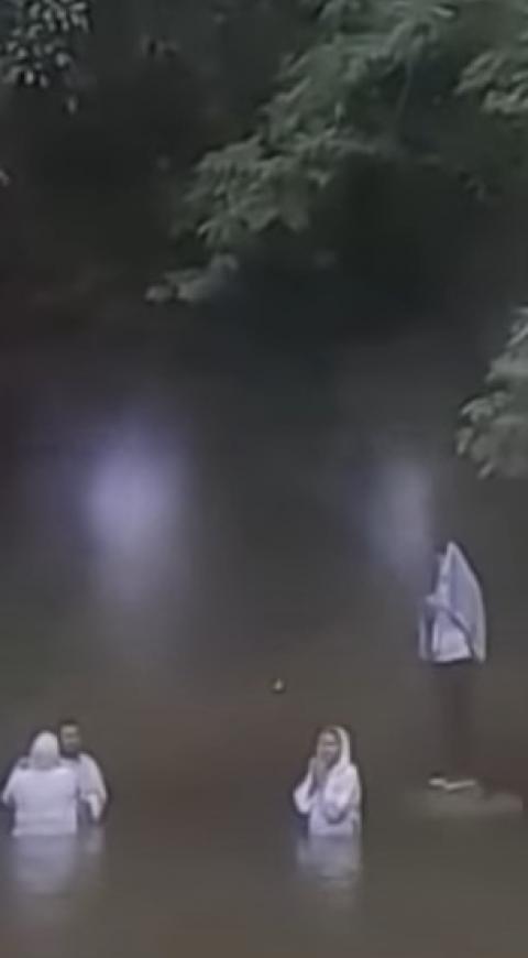 ángeles en un bautizo