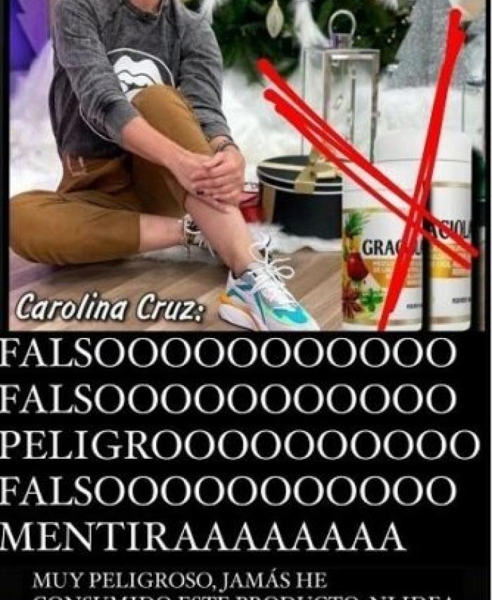 Carolina Cruz denuncia