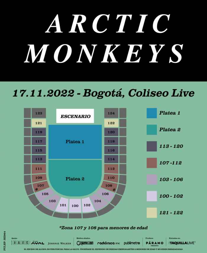 Arctic Monkeys, vuelve a Colombia con su gira mundial