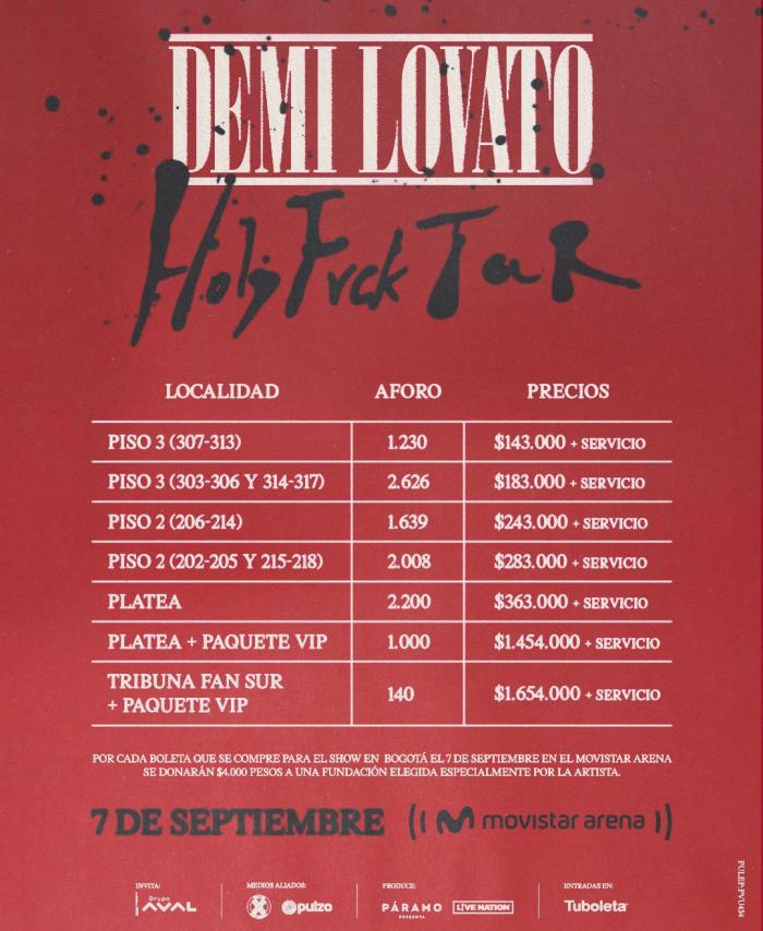 Demi Lovato, anuncia su octavo álbum y realizará su gira mundial